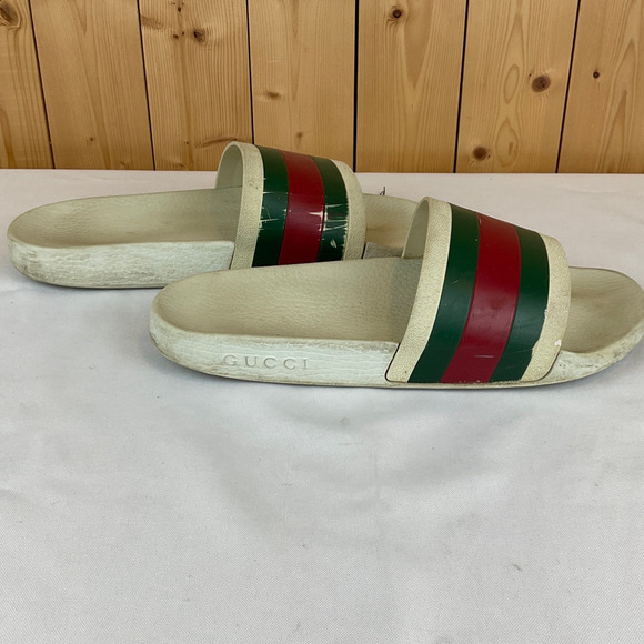 Gucci Pursuit 72 Slides, White/Red/Green - *EST* Size 8 or 9 Men\'s main image 5